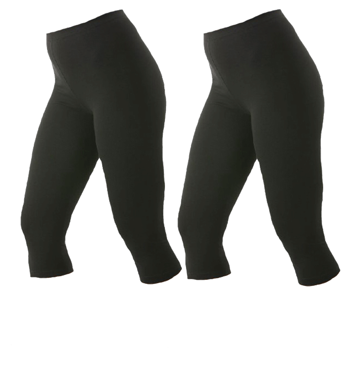 Bild von 2er Set Stretch-Legging 3/4-lang für Damen von Athlet